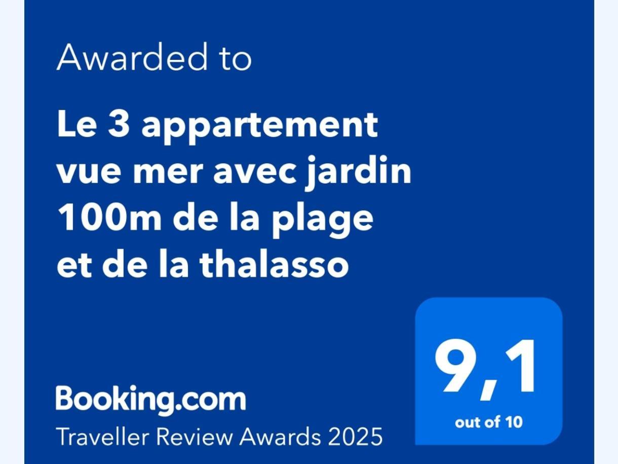 Le 3 Appartement Vue Mer Avec Jardin 100M De La Plage Et De La Thalasso Concarneau Buitenkant foto